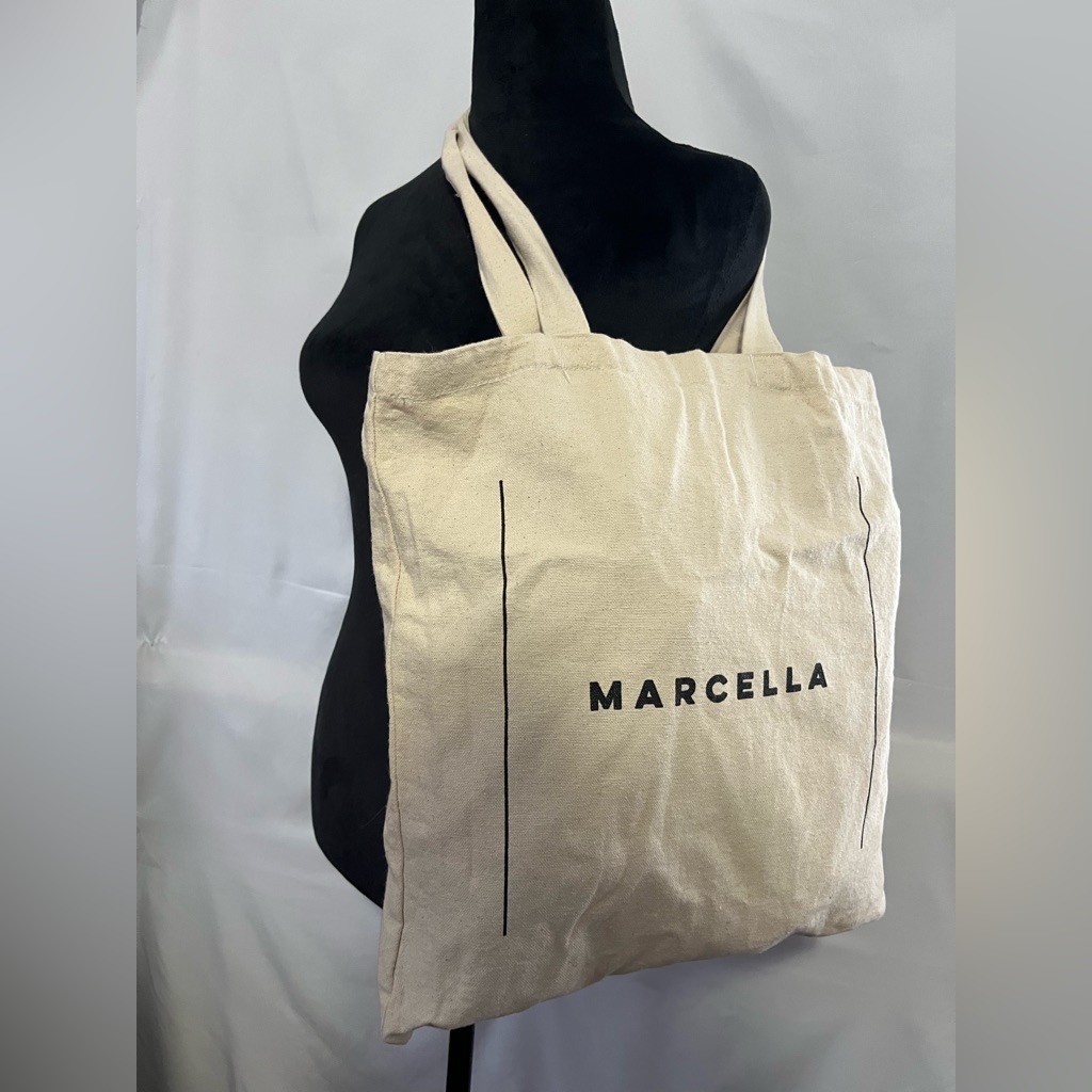 Gianni Chiarini Marcella Canvas Tote Bag Italian Luxury Shopping Bag Minimalist